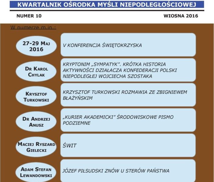 Opinia Nurtu Niepodległościowego nr 10 (PDF)