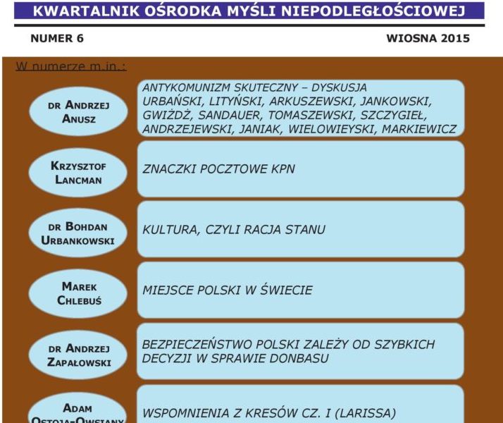 Opinia Nurtu Niepodległościowego nr 6 (PDF)