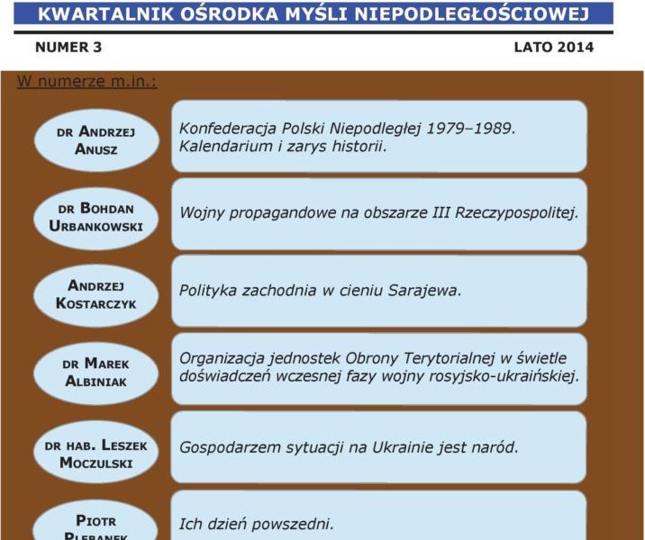 Opinia Nurtu Niepodległościowego nr 3 (PDF)