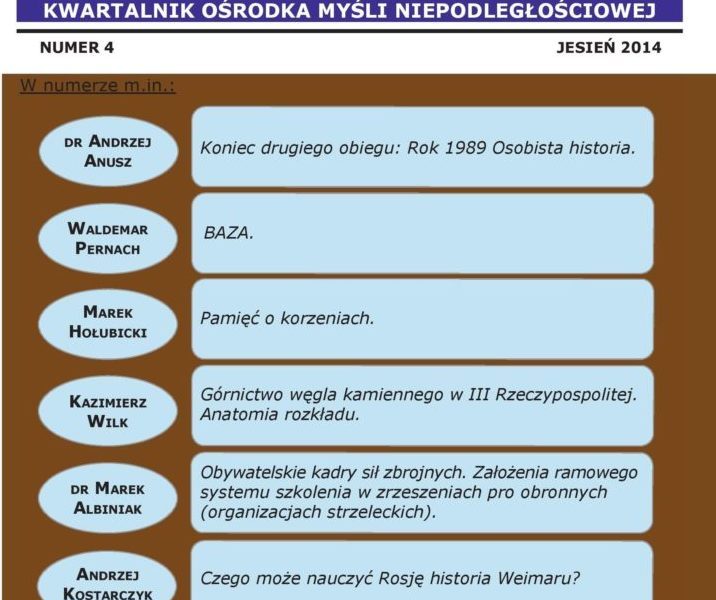 Opinia Nurtu Niepodległościowego nr 4 (PDF)
